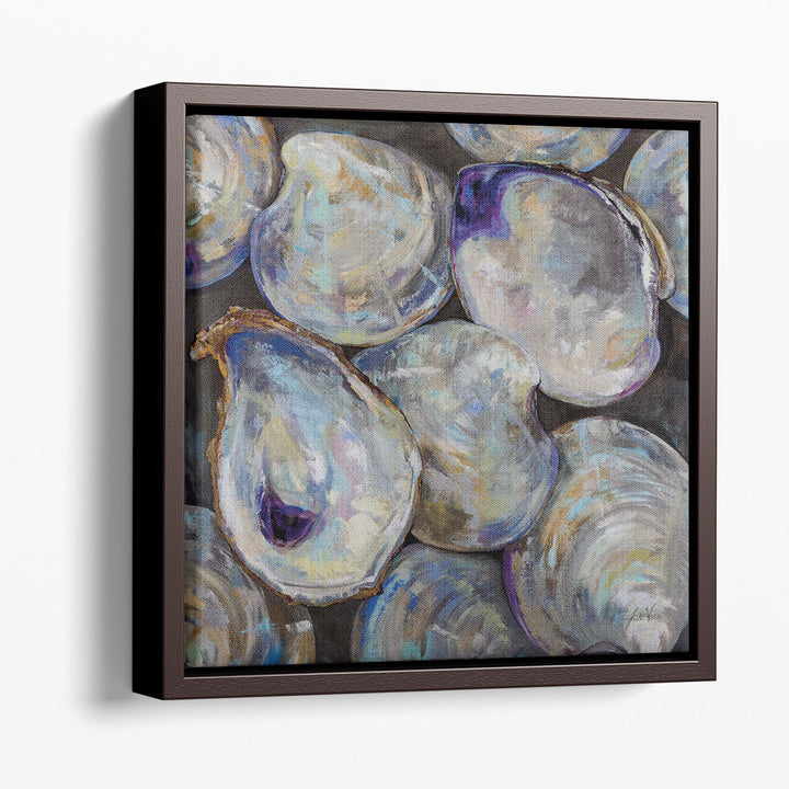 Framed Shell Art – minimalist shell silhouette in frame