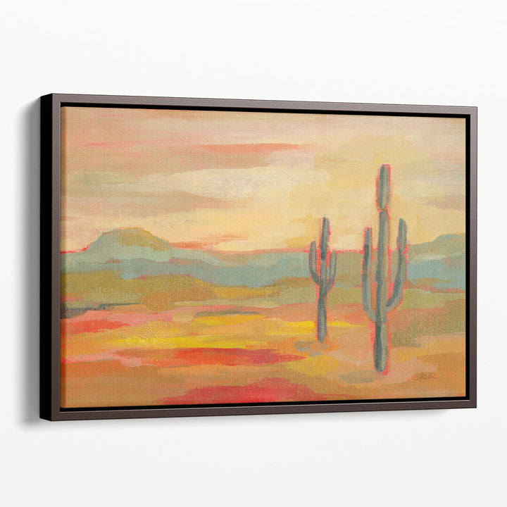Desert canvas wall art sunlit dunes