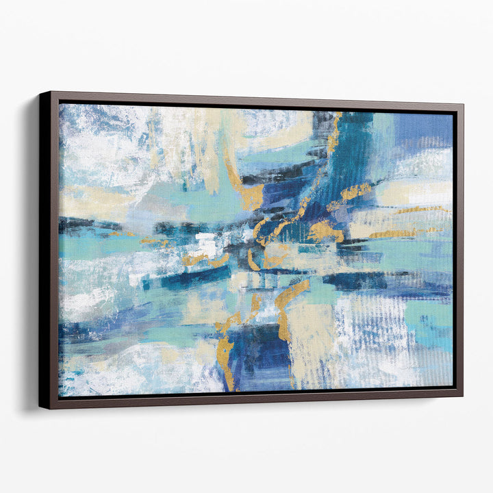 Textured wall decor with fluid abstract strokes