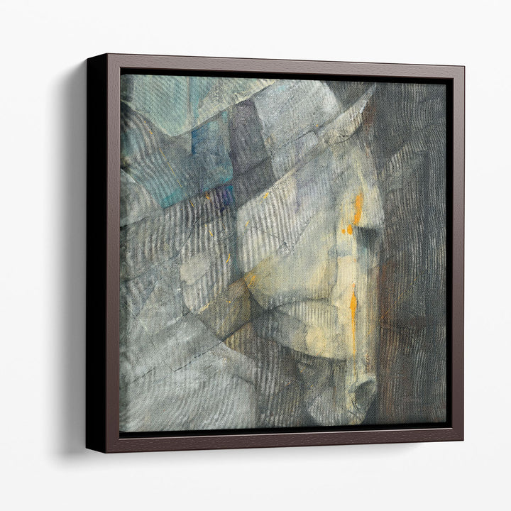 Abstract canvas decor with equine motif