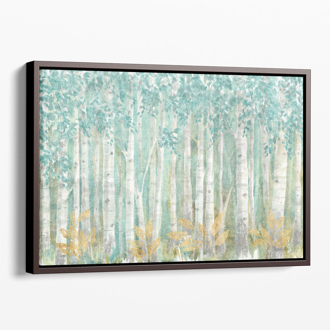 Forest prints with abstract leafy trees