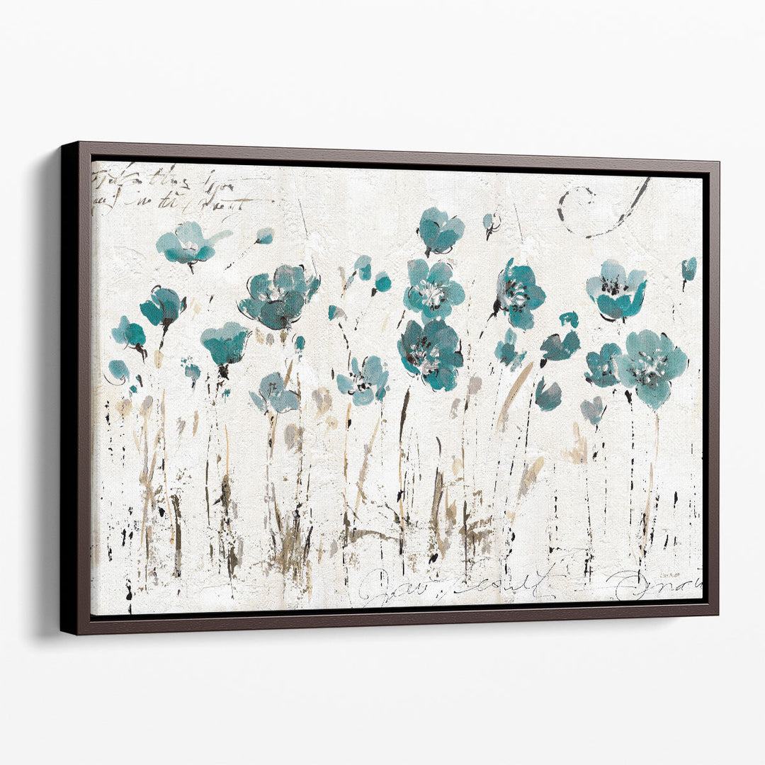 Soft spring bloom canvas wall piece