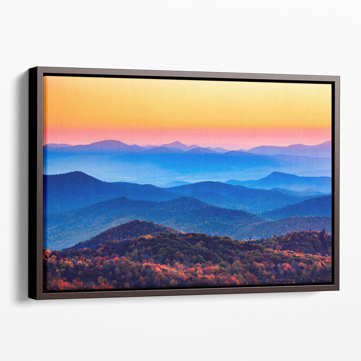 Modern Mountain Canvas Art rugged peak silhouette