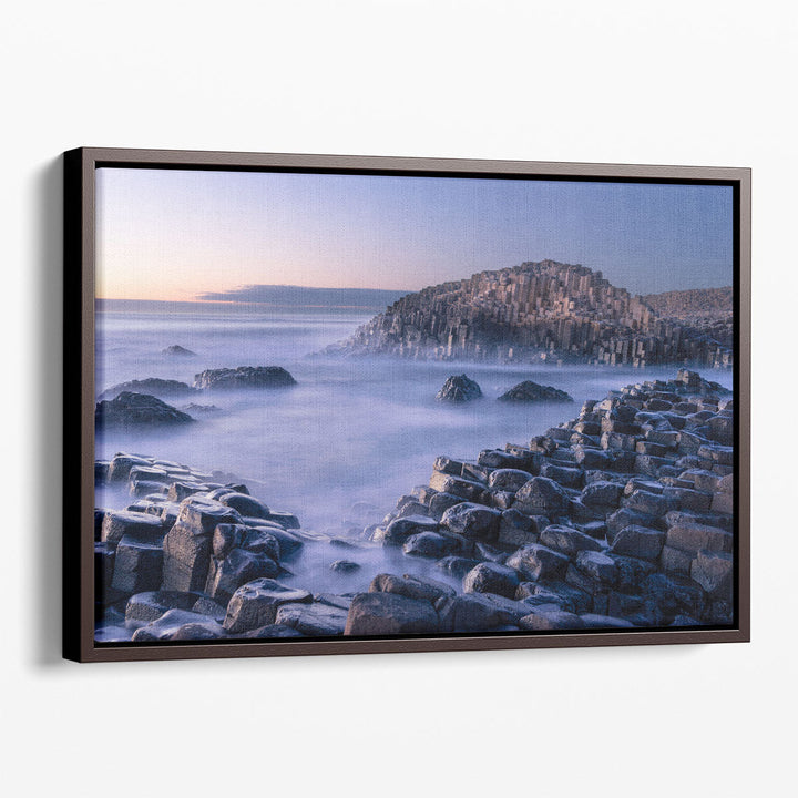 The Giant's Causeway At Night in Northern Ireland - Canvas Print Wall Art