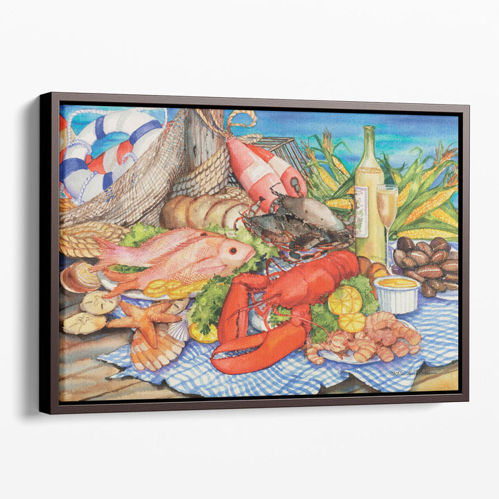 Seafood Still Life Prints colorful shrimp display