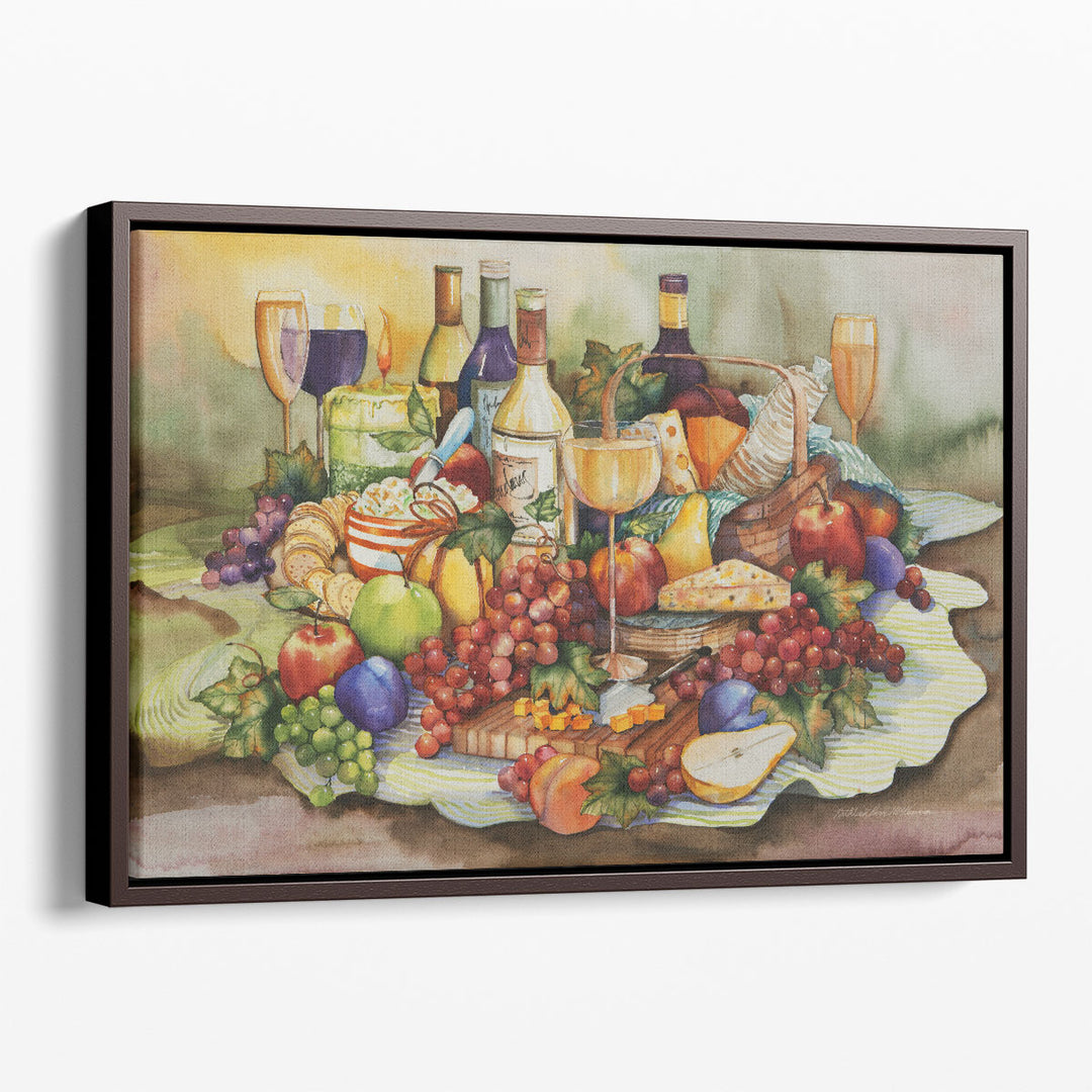 fruit wall art – fresh red and green accent