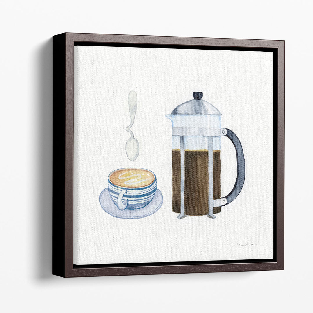 Brown Coffee Art Print coffee cup closeup