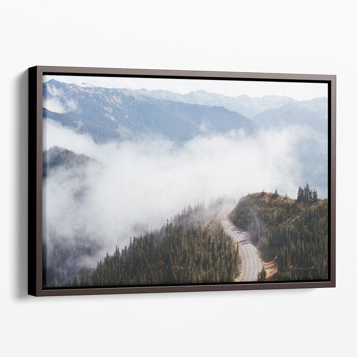 Mountain photography wall art neutral tones