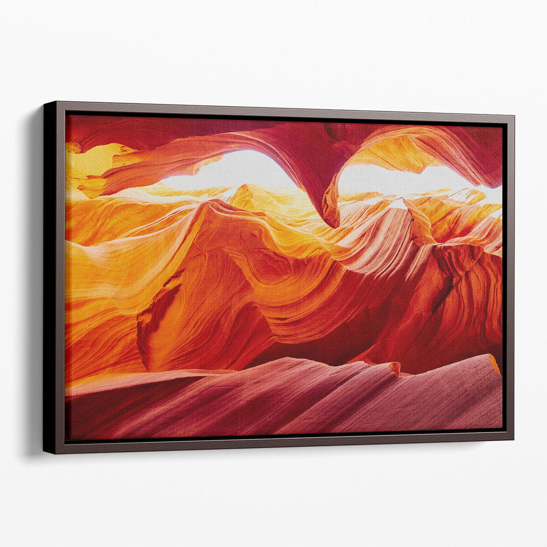 Lower Antelope Canyon in the Navajo, Arizona - Canvas Print Wall Art