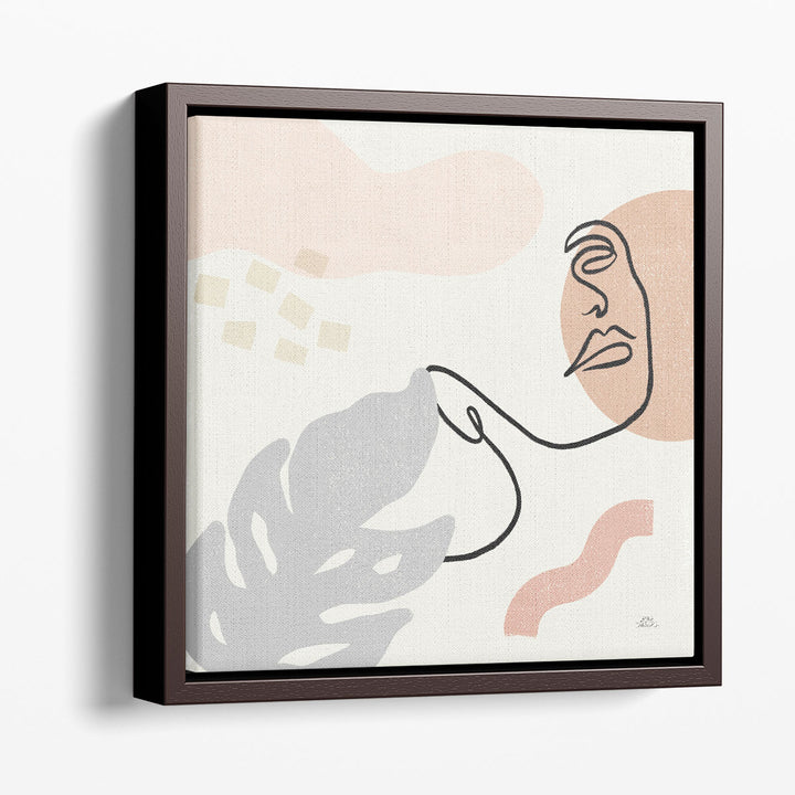 Minimalist art prints black line on white canvas