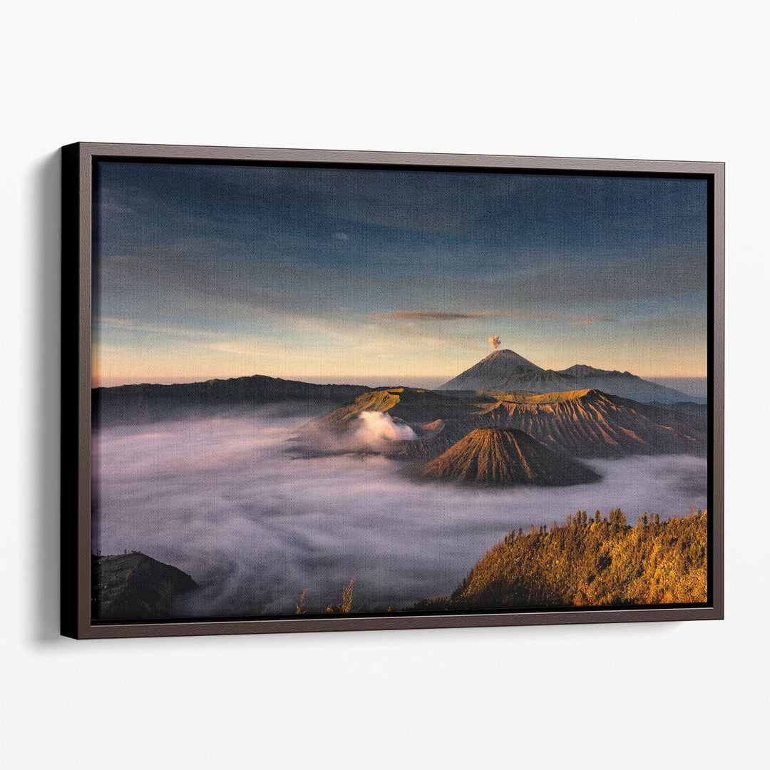 Cloud wall decor, soft clouds over mountains