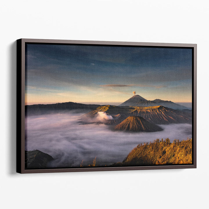 Cloud wall decor, soft clouds over mountains