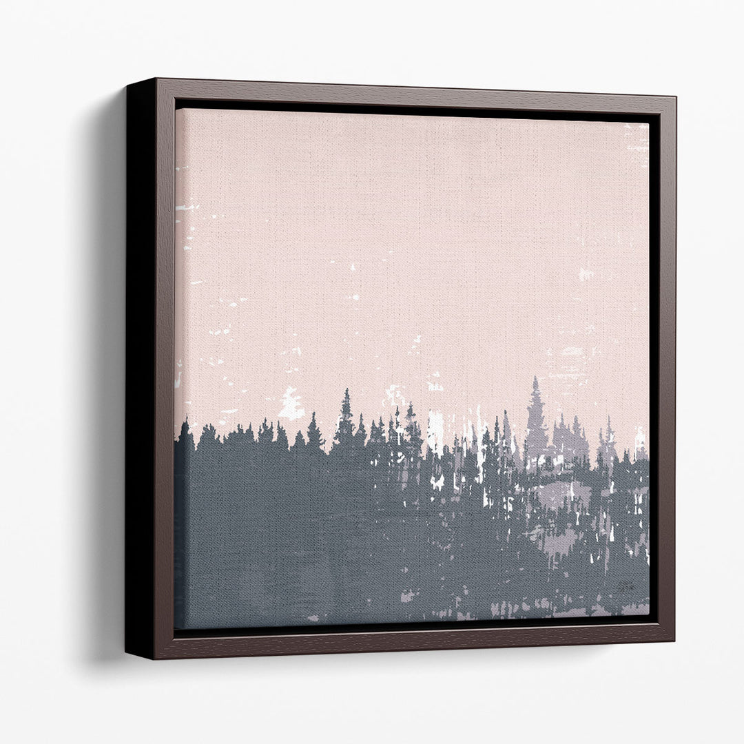 Evening forest canvas in muted tones