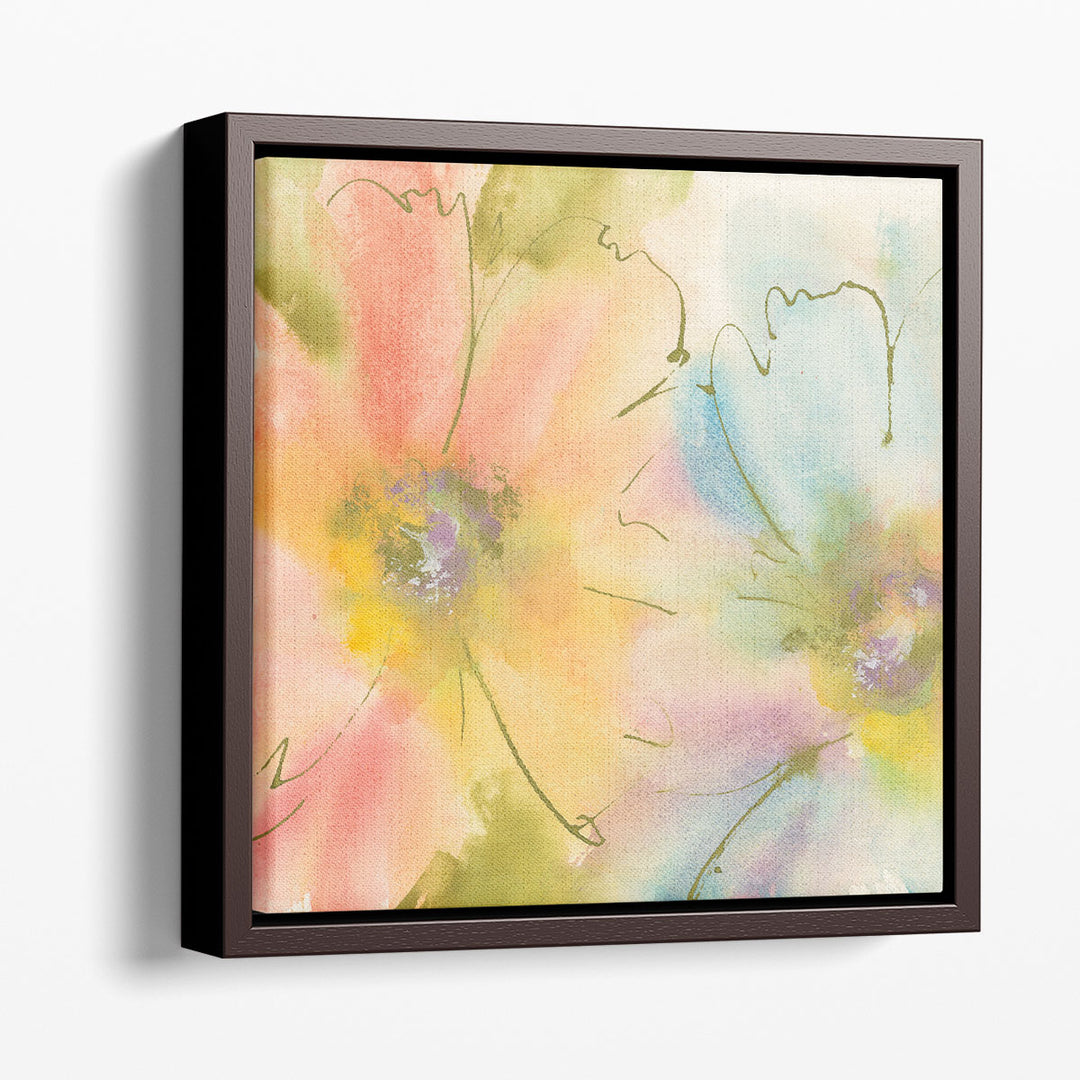 Watercolor botanical art prints delicate petals