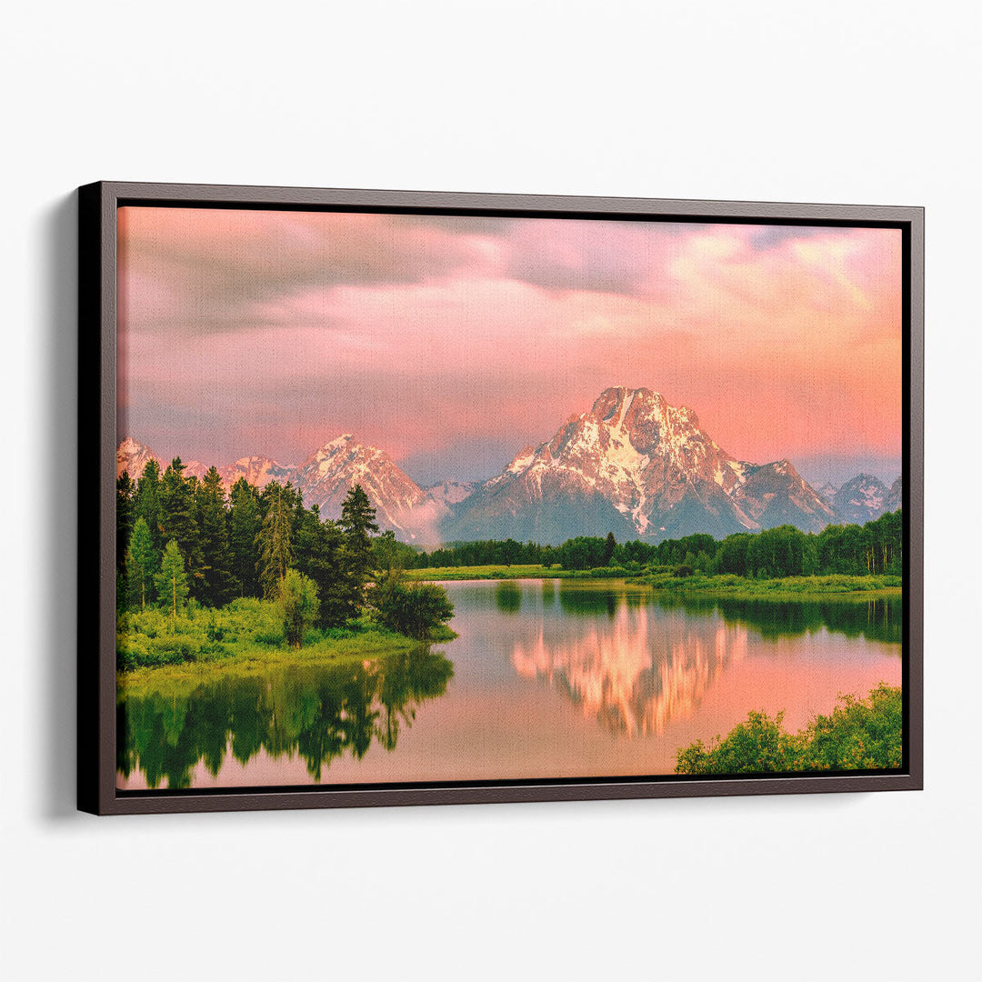 Sunrise at Grand Teton National Park, Wyoming - Canvas Print Wall Art