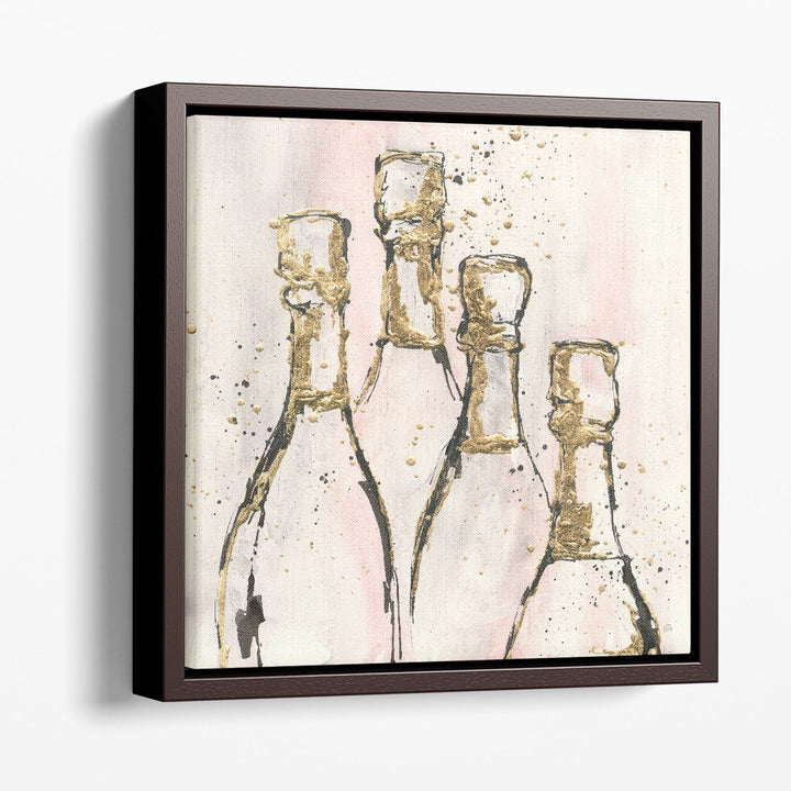 still life prints – elegant glass and bottle arrangement