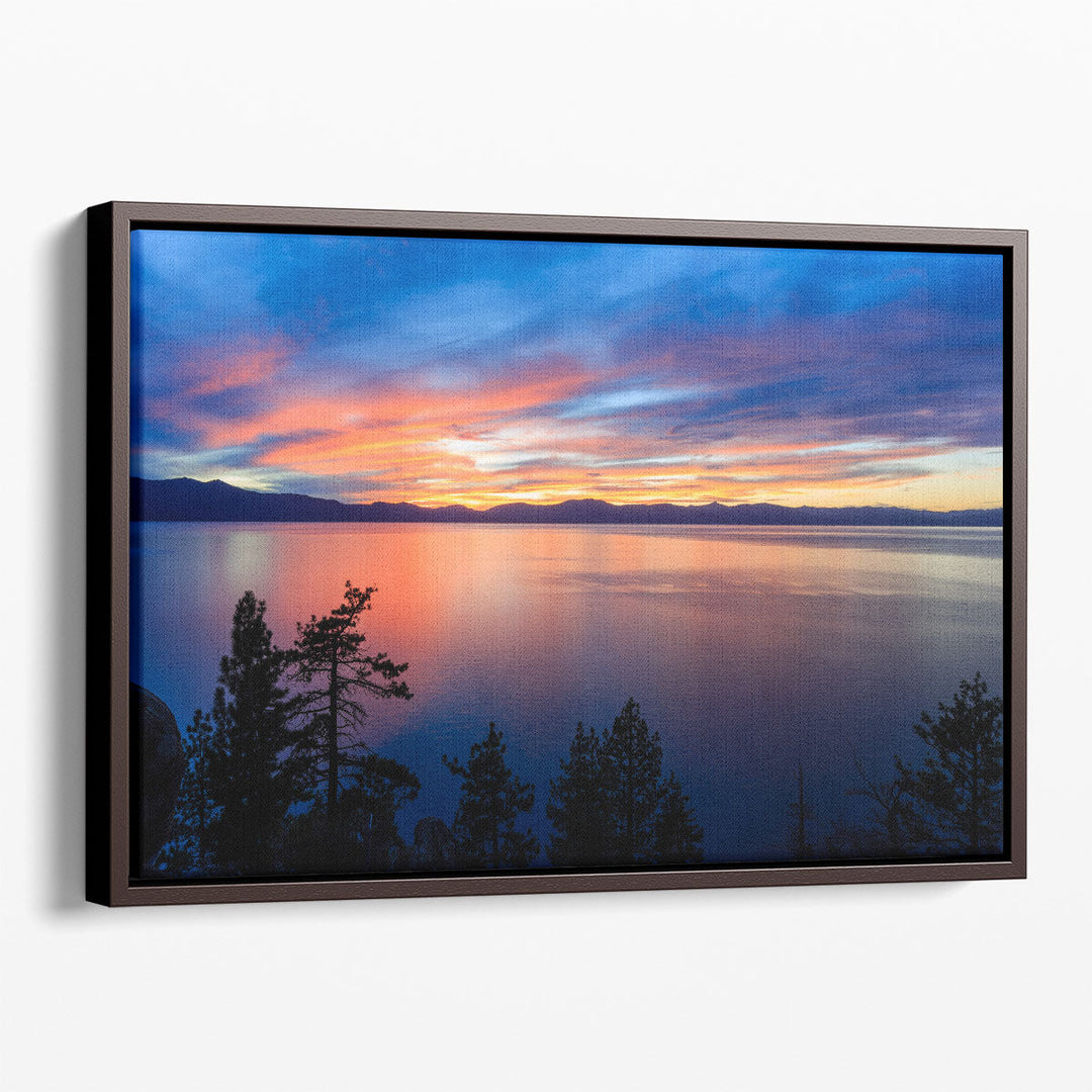 Sunset, in Lake Tahoe Area - Canvas Print Wall Art