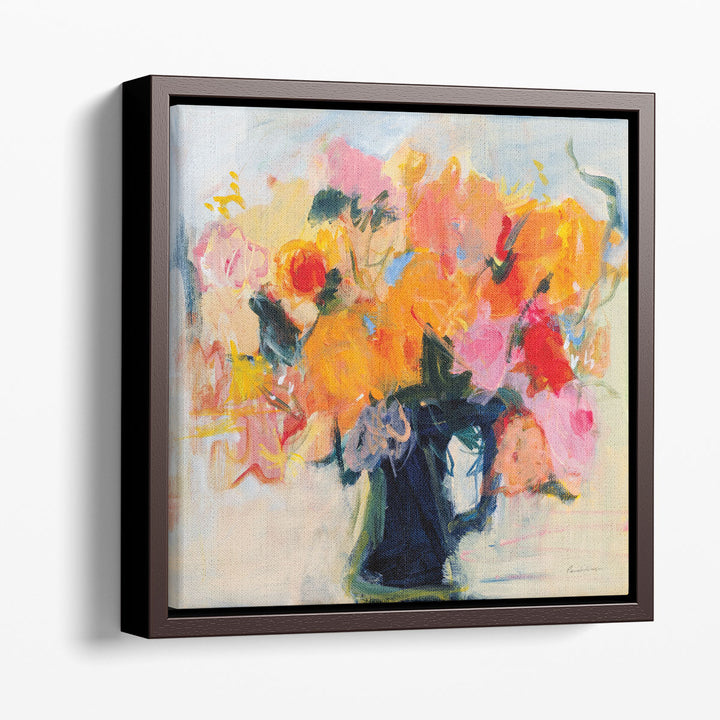 Impressionist Floral Art Prints bouquet watercolor texture