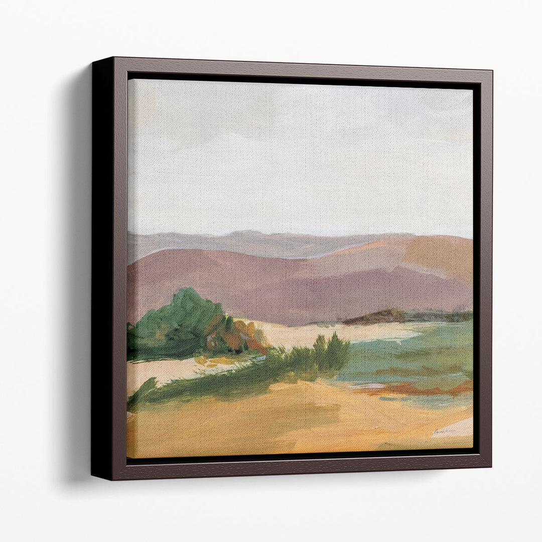 Mountain wall decor with serene natural elements