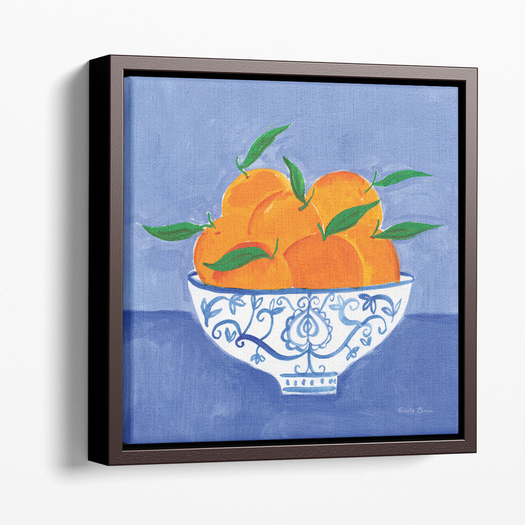 Still Life Watercolor Prints – painterly orange still life