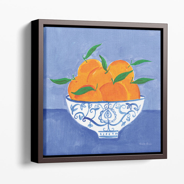 Still Life Watercolor Prints – painterly orange still life