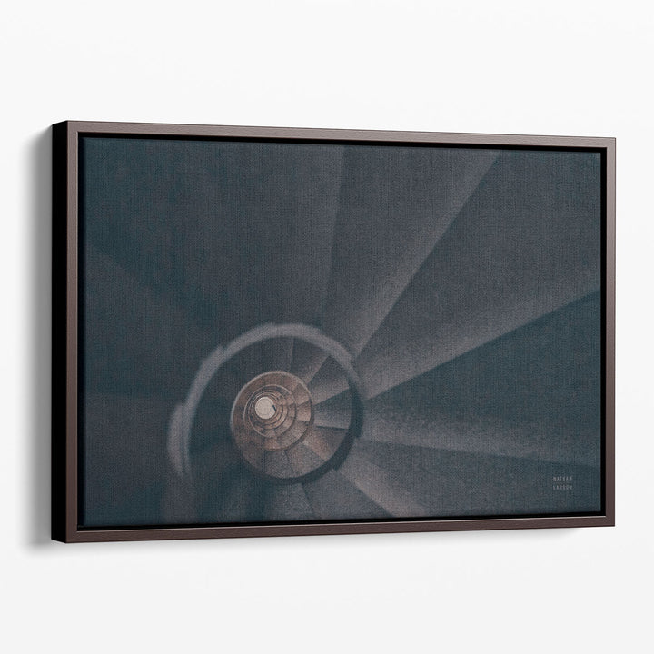 Black Staircase Wall Decor geometric stairway art