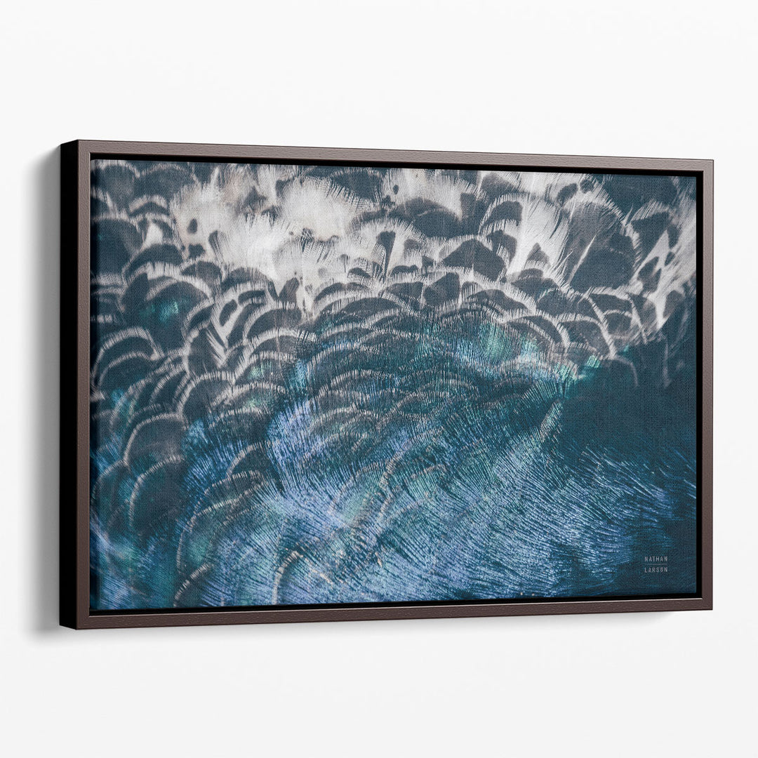 Abstract Bird Artwork fluid feather pattern