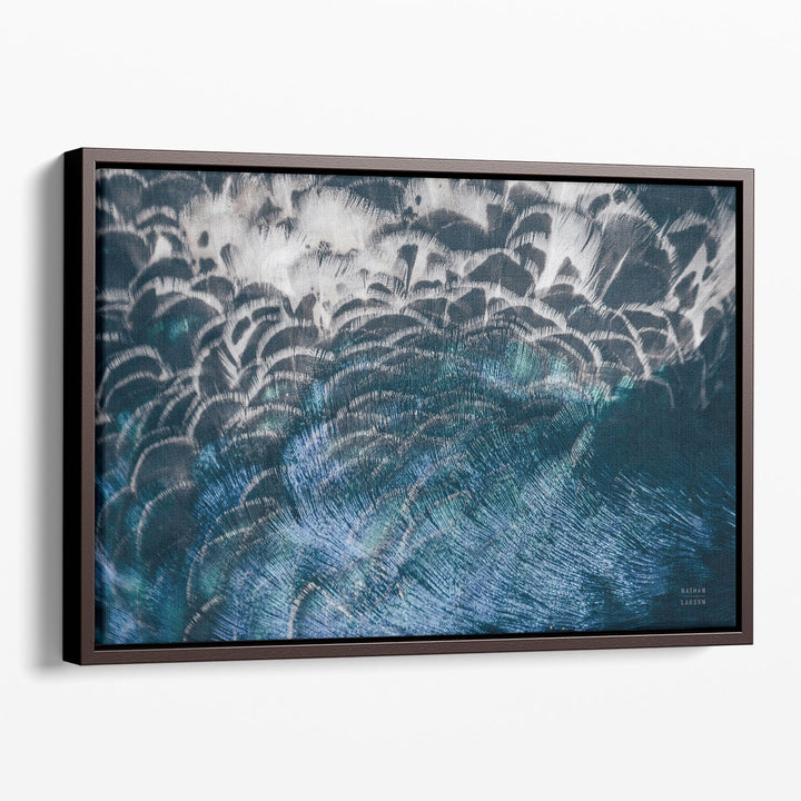 Abstract Bird Artwork fluid feather pattern