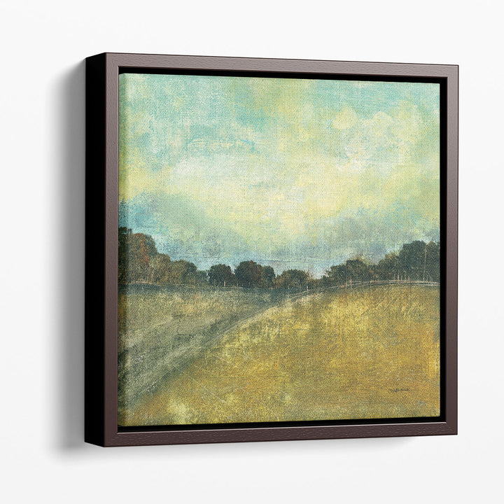Abstract Pastoral Scenery Painting with rolling hills