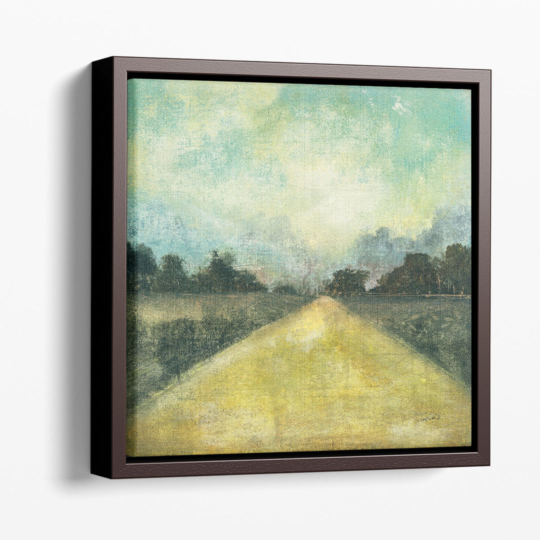 Abstract Countryside Wall Decor with rolling fields