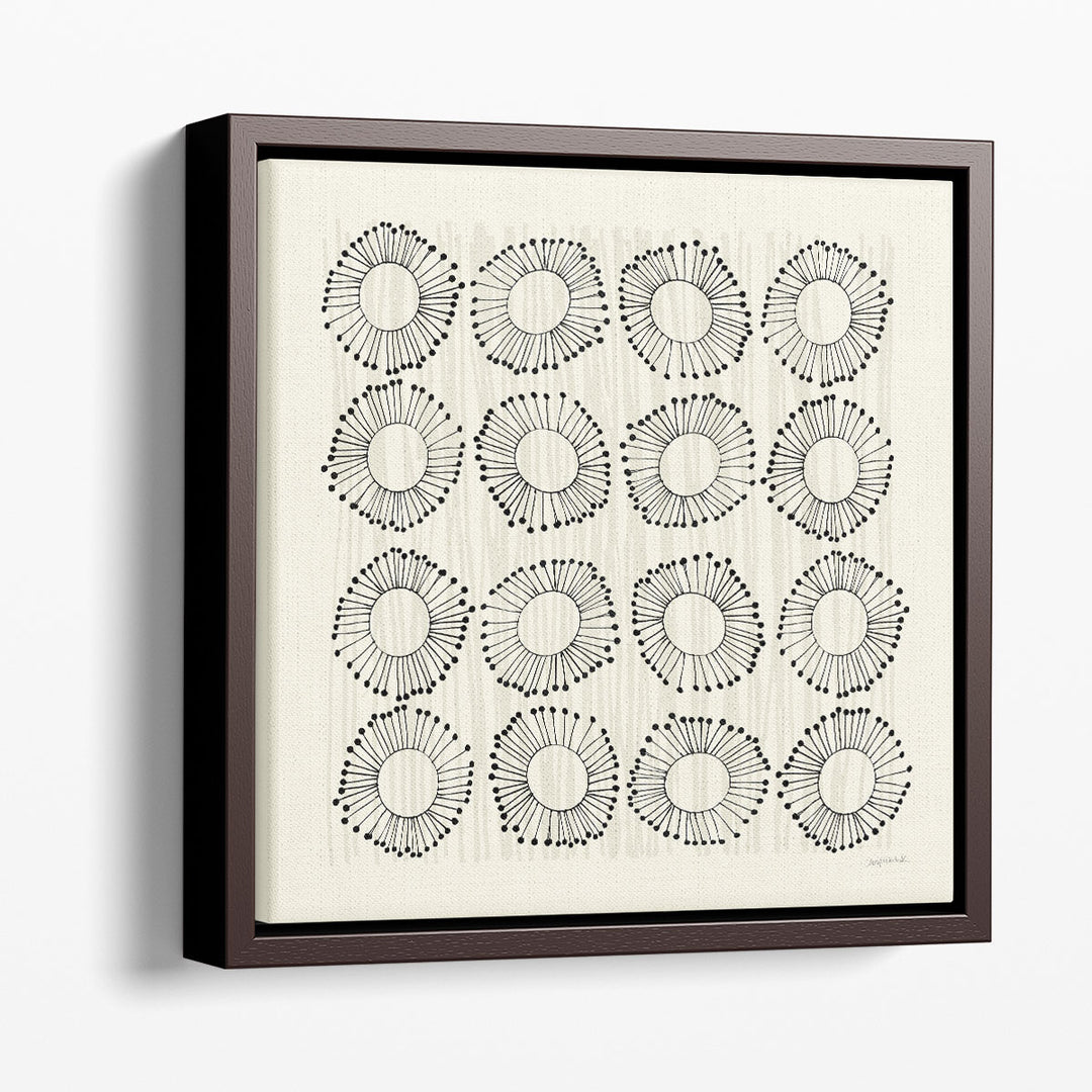 Main Street Twirled Monochrome - Canvas Print Wall Art
