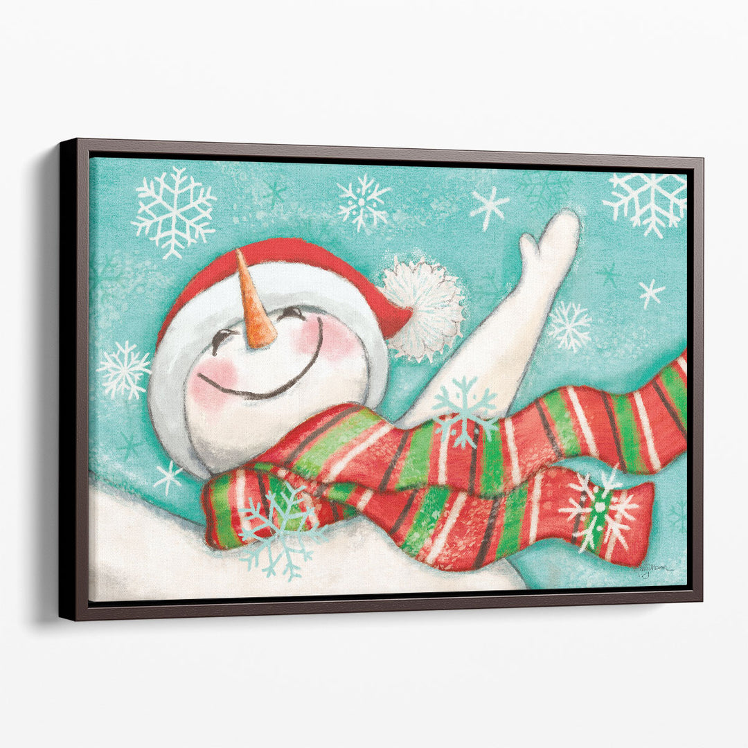 Let it Snow I Eyes Open - Canvas Print Wall Art