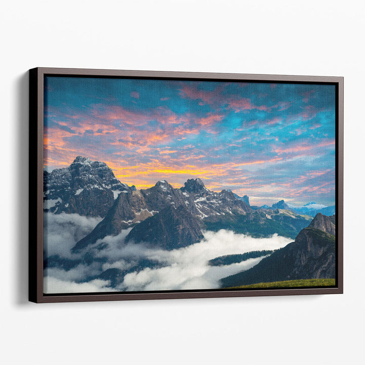 Tre Cime di Lavaredo Mountains, Dolomites - Canvas Print Wall Art