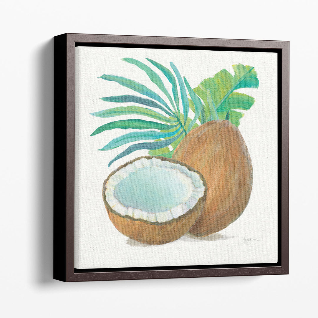 Impressionist Fruit Wall Art Coconut Cluster Strokes