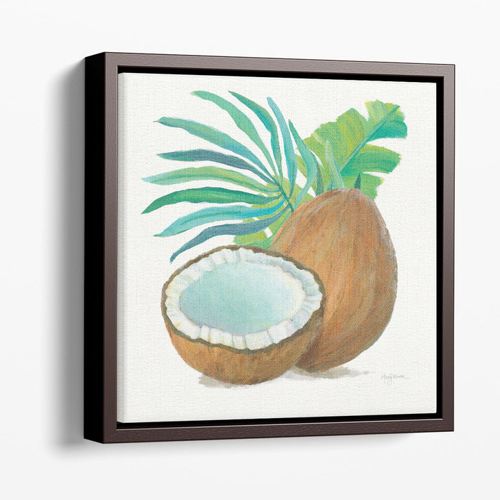 Impressionist Fruit Wall Art Coconut Cluster Strokes