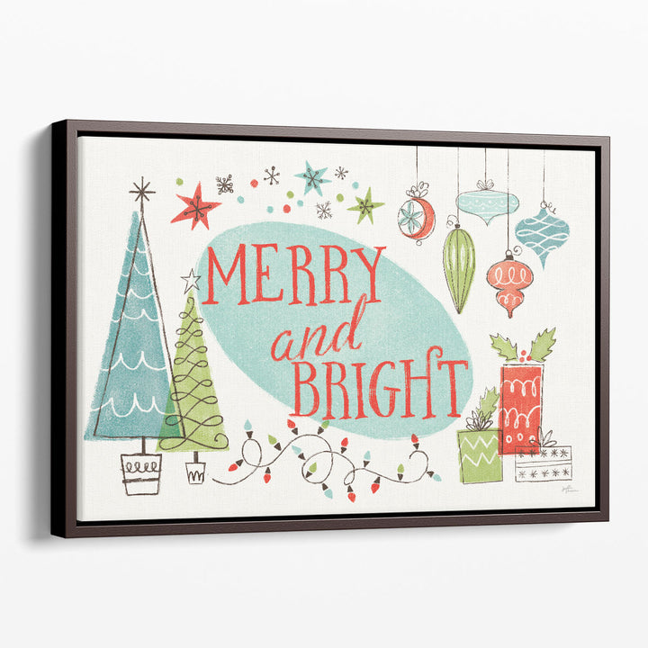 Festive Ornament & Tree Illustration Prints featuring ornaments
