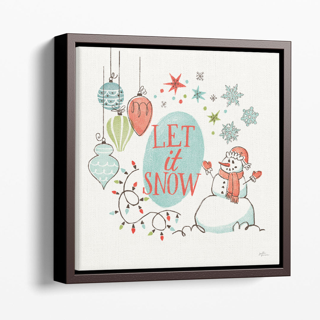 Retro Christmas V - Canvas Print Wall Art