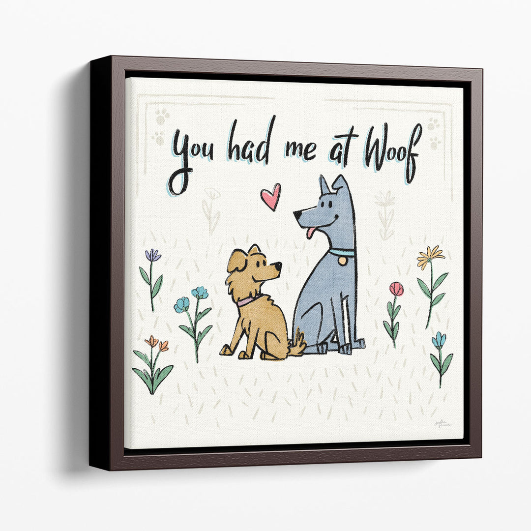 Dogs In The Garden III - Canvas Print Wall Art