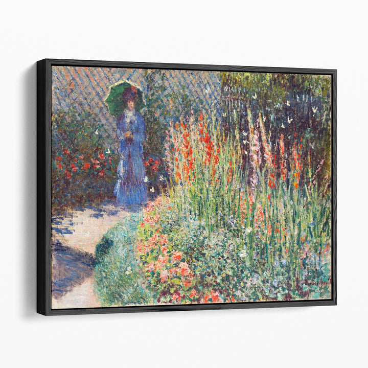 Rounded Flower Bed, 1876 - Canvas Print Wall Art