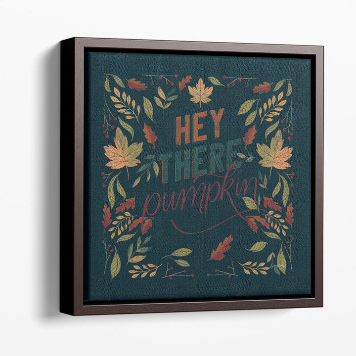 Autumn Sayings I Pumpkin - Canvas Print Wall Art