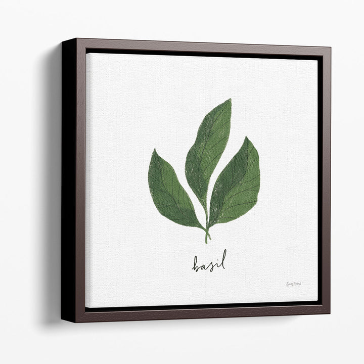 Herbs VI White - Canvas Print Wall Art