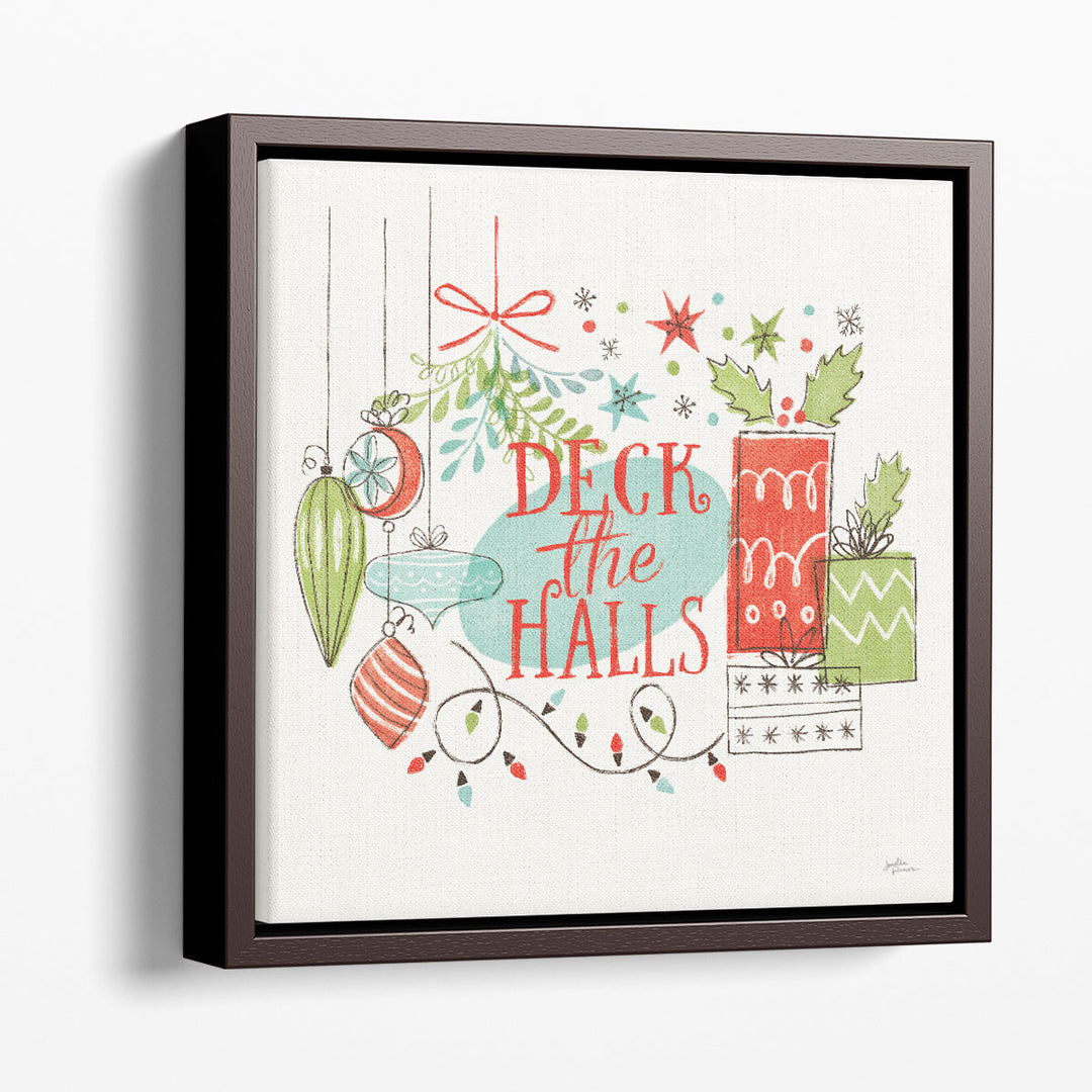 Vintage Typography Wall Painting with festive script letters