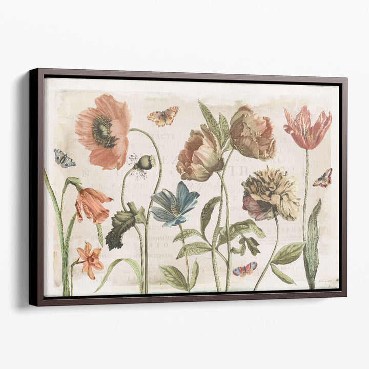 Antiquarian Blooms I - Canvas Print Wall Art