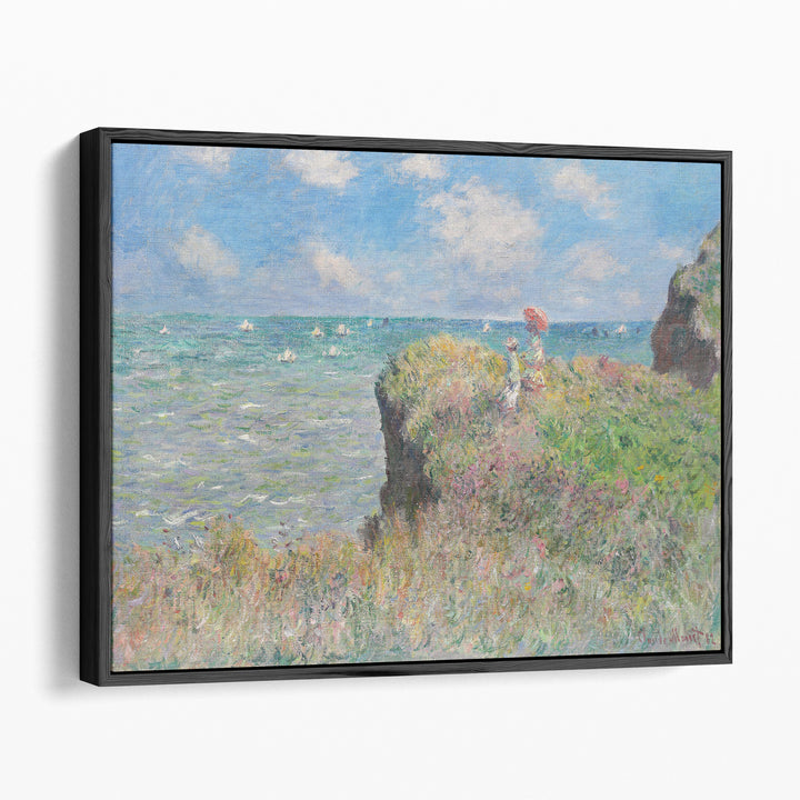 Cliff Walk at Pourville, 1882 - Canvas Print Wall Art