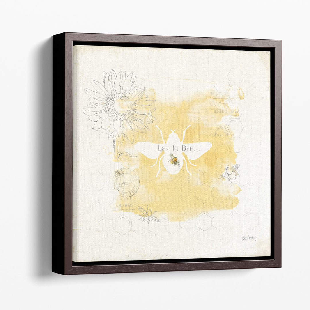 Bee and Bee VII Honeycomb - Canvas Print Wall Art