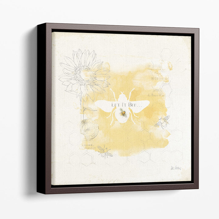 Bee and Bee VII Honeycomb - Canvas Print Wall Art