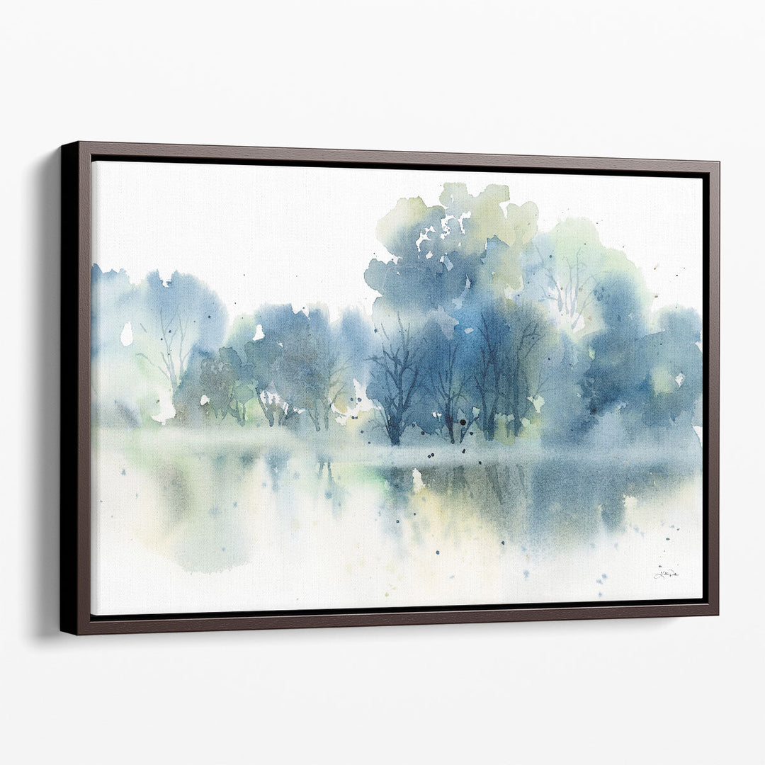 Watercolor Nature Prints tree pond reflection