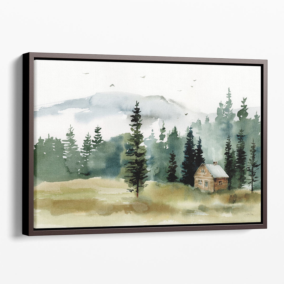Cabin in the Woods - Canvas Print Wall Art