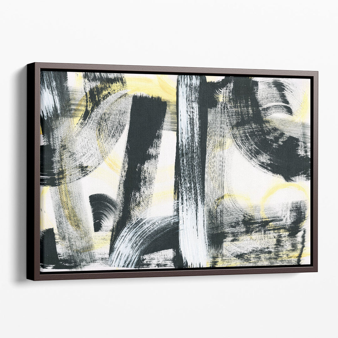 Hallway wall decor in black and white modern design