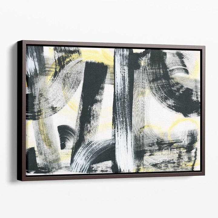 Hallway wall decor in black and white modern design